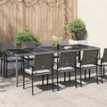 vidaXL Stół Ogrodowy Szary 250 x 100 x 75 cm polirattan