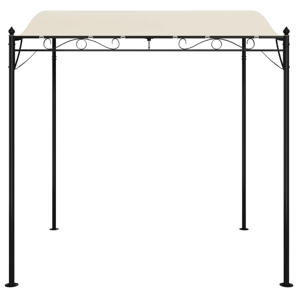 vidaXL Zadaszenie, kremowe, 2x2,3 m, 180 g/m², tkanina i stal