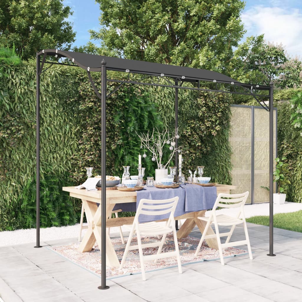 vidaXL Zadaszenie, antracytowe, 2x2,3 m, 180 g/m², tkanina i stal