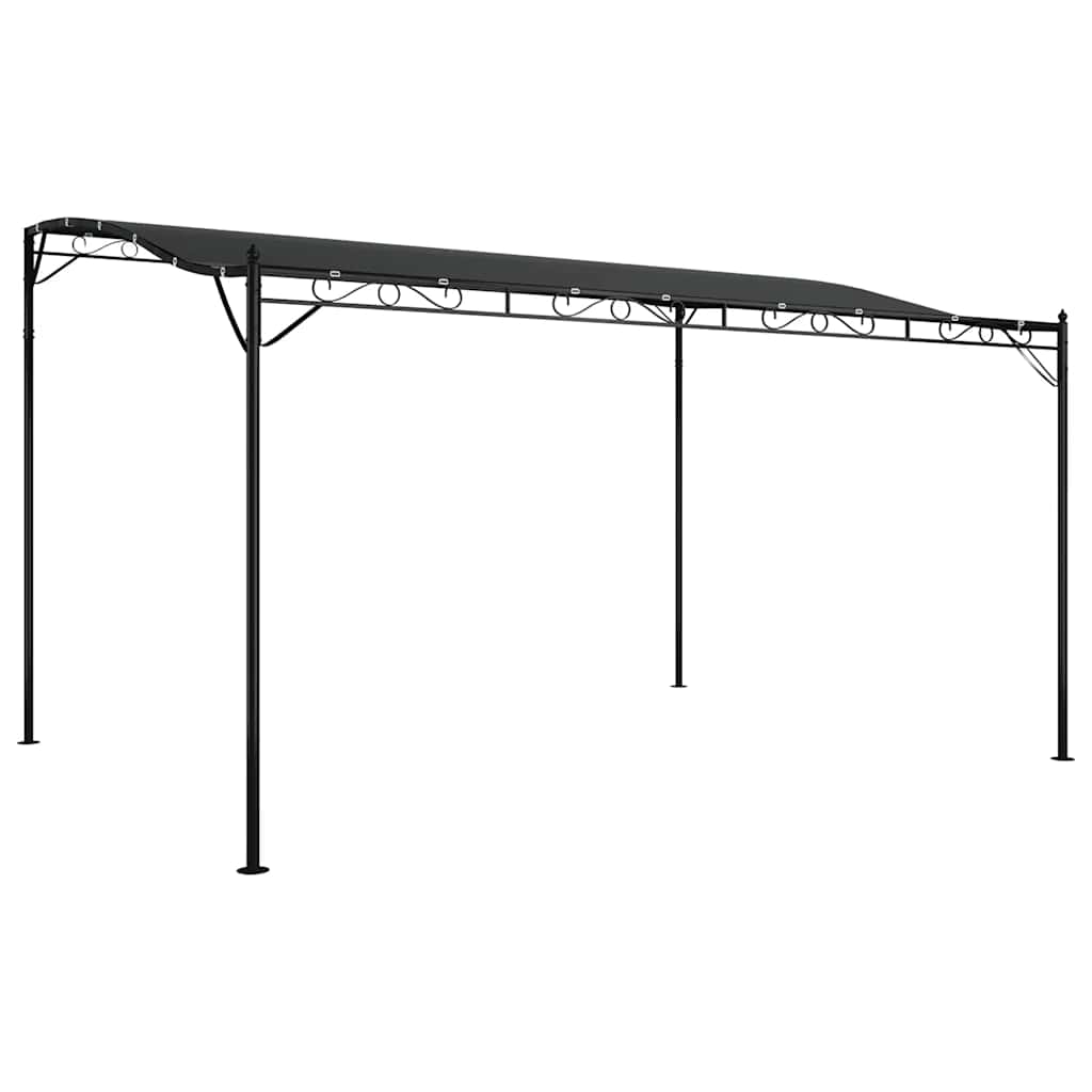 vidaXL Zadaszenie, antracytowe, 4x3 m, 180 g/m², tkanina i stal