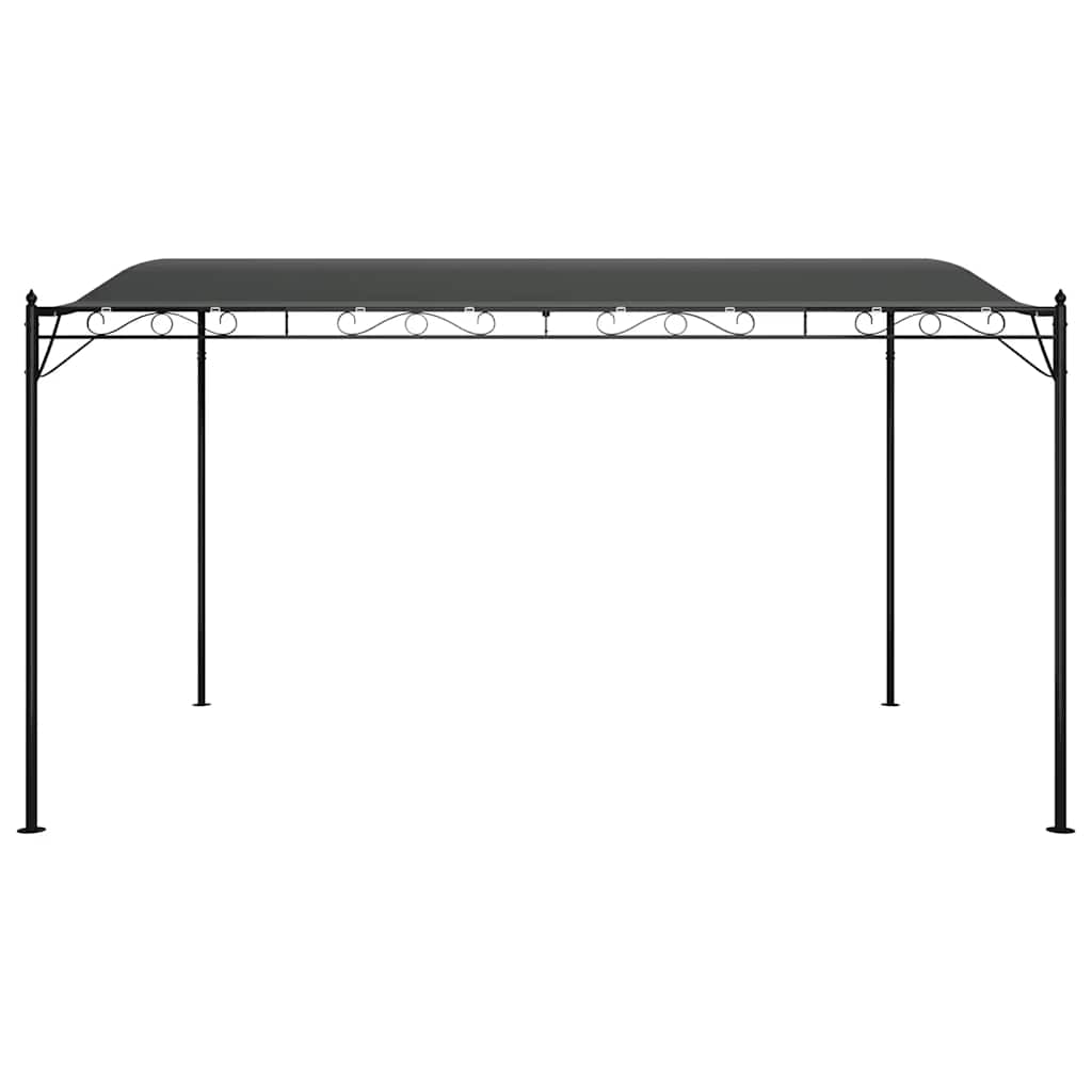 vidaXL Zadaszenie, antracytowe, 4x3 m, 180 g/m², tkanina i stal
