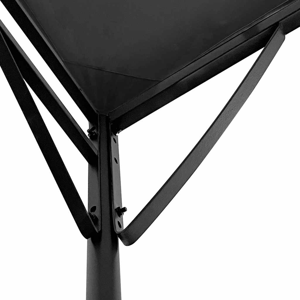 vidaXL Zadaszenie, antracytowe, 4x3 m, 180 g/m², tkanina i stal