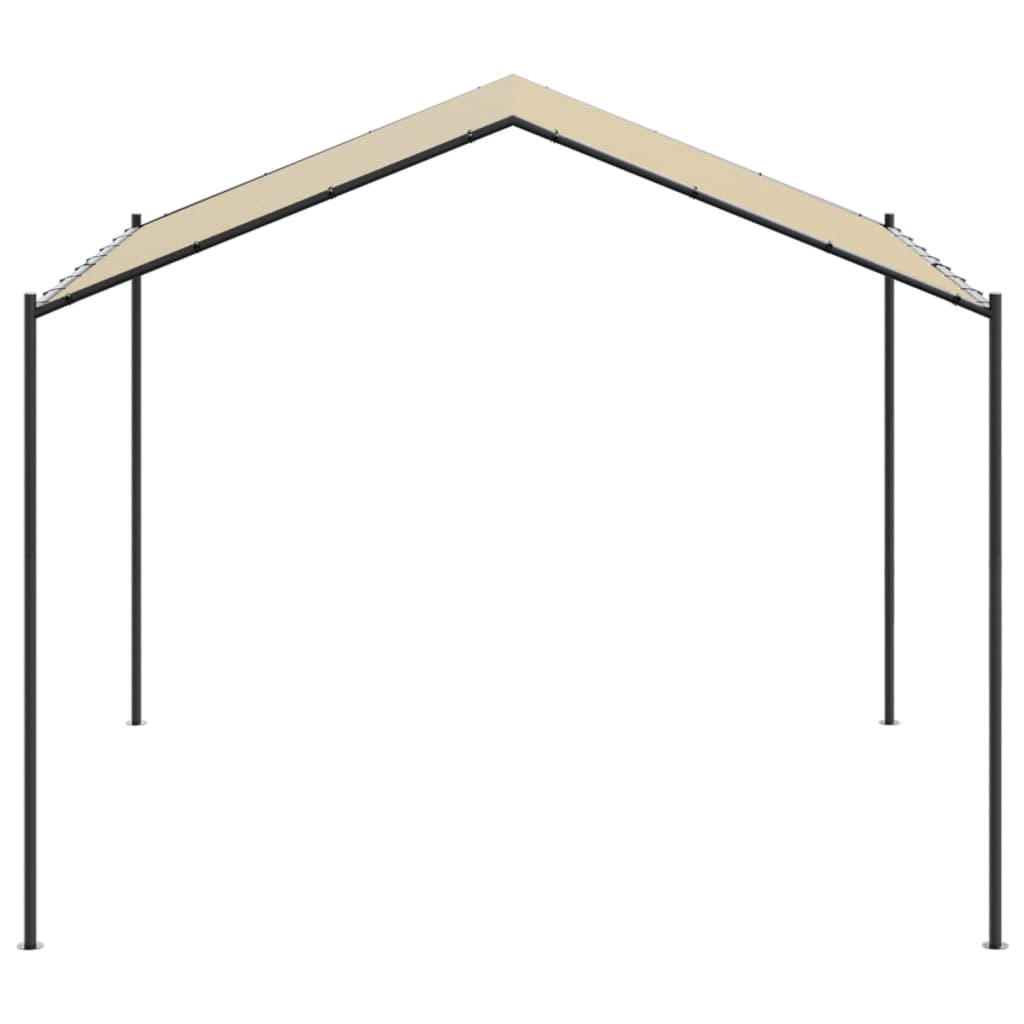 vidaXL Baldachim ogrodowy, beżowy, 3x3 m, stal i tkanina