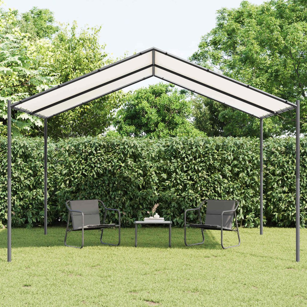 vidaXL Altana 4 x 4 x 2,6 m Biały Stal i poliester 180 gsm