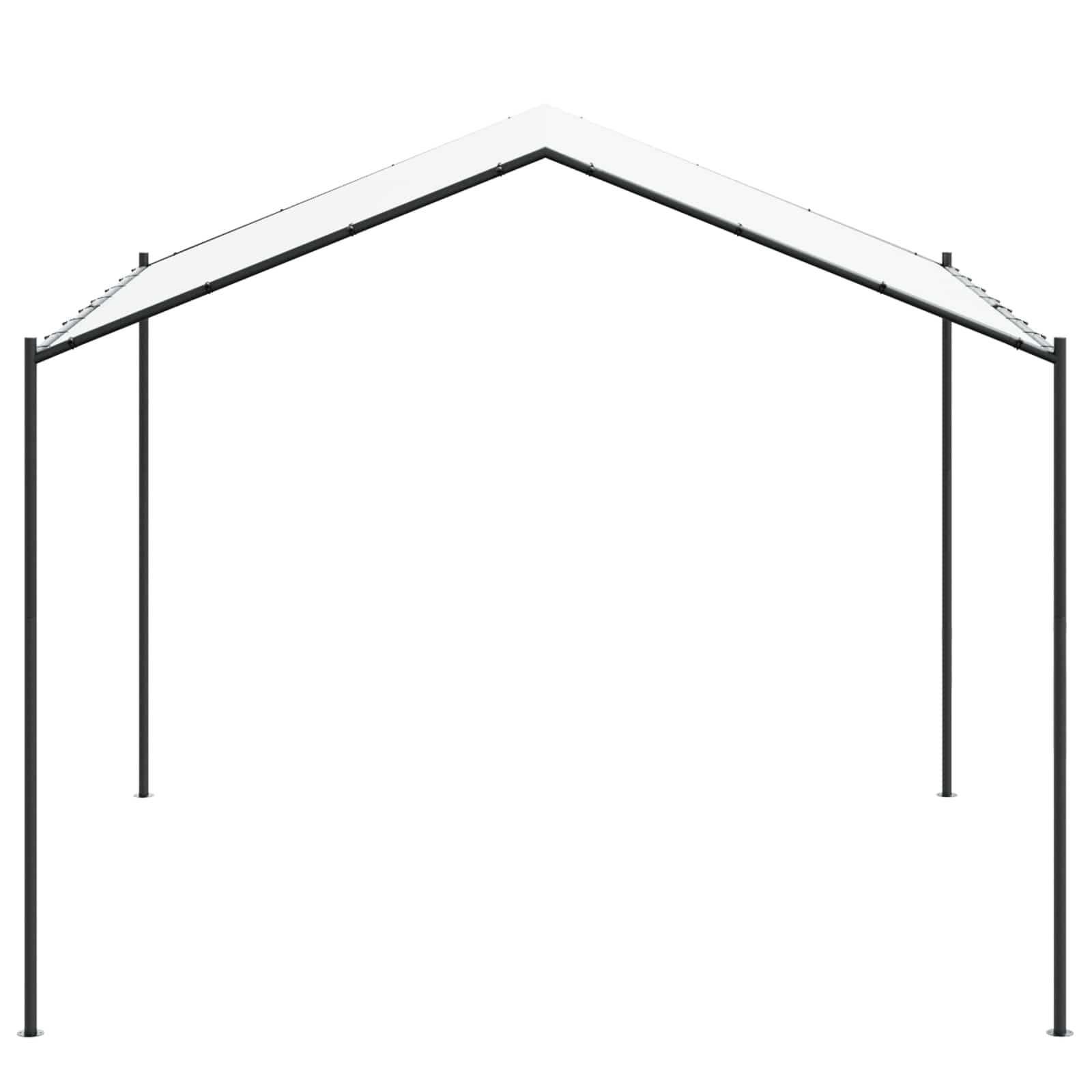 vidaXL Altana 4 x 4 x 2,6 m Biały Stal i poliester 180 gsm