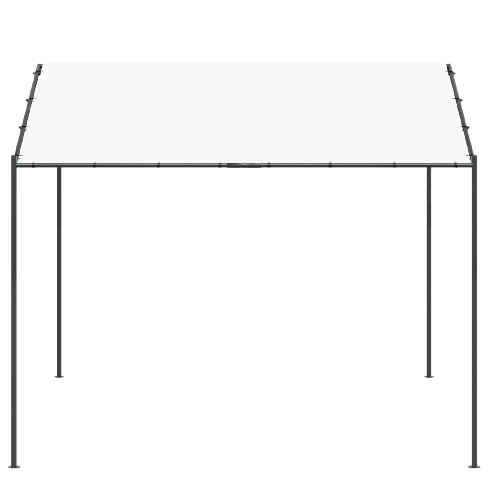 vidaXL Altana 4 x 4 x 2,6 m Biały Stal i poliester 180 gsm