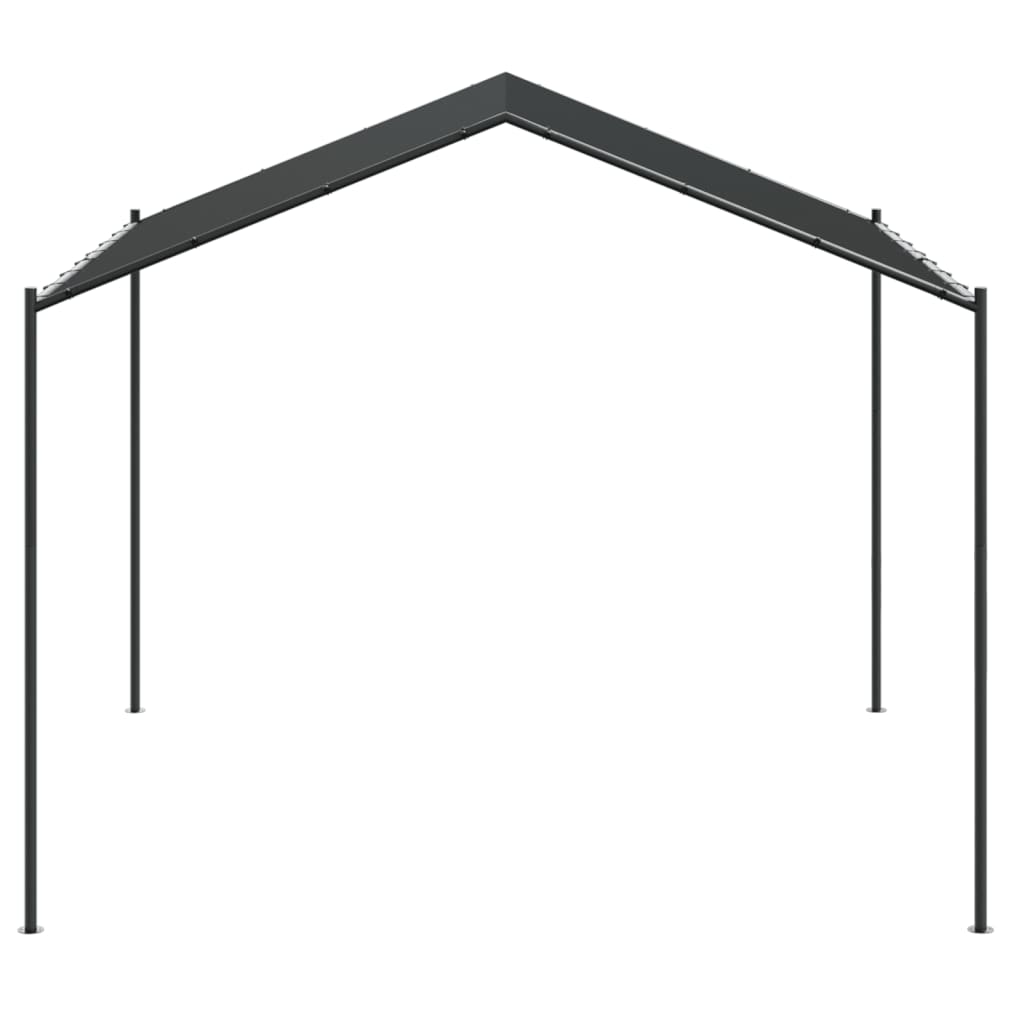 vidaXL Baldachim ogrodowy, antracytowy, 4x4 m, stal i tkanina