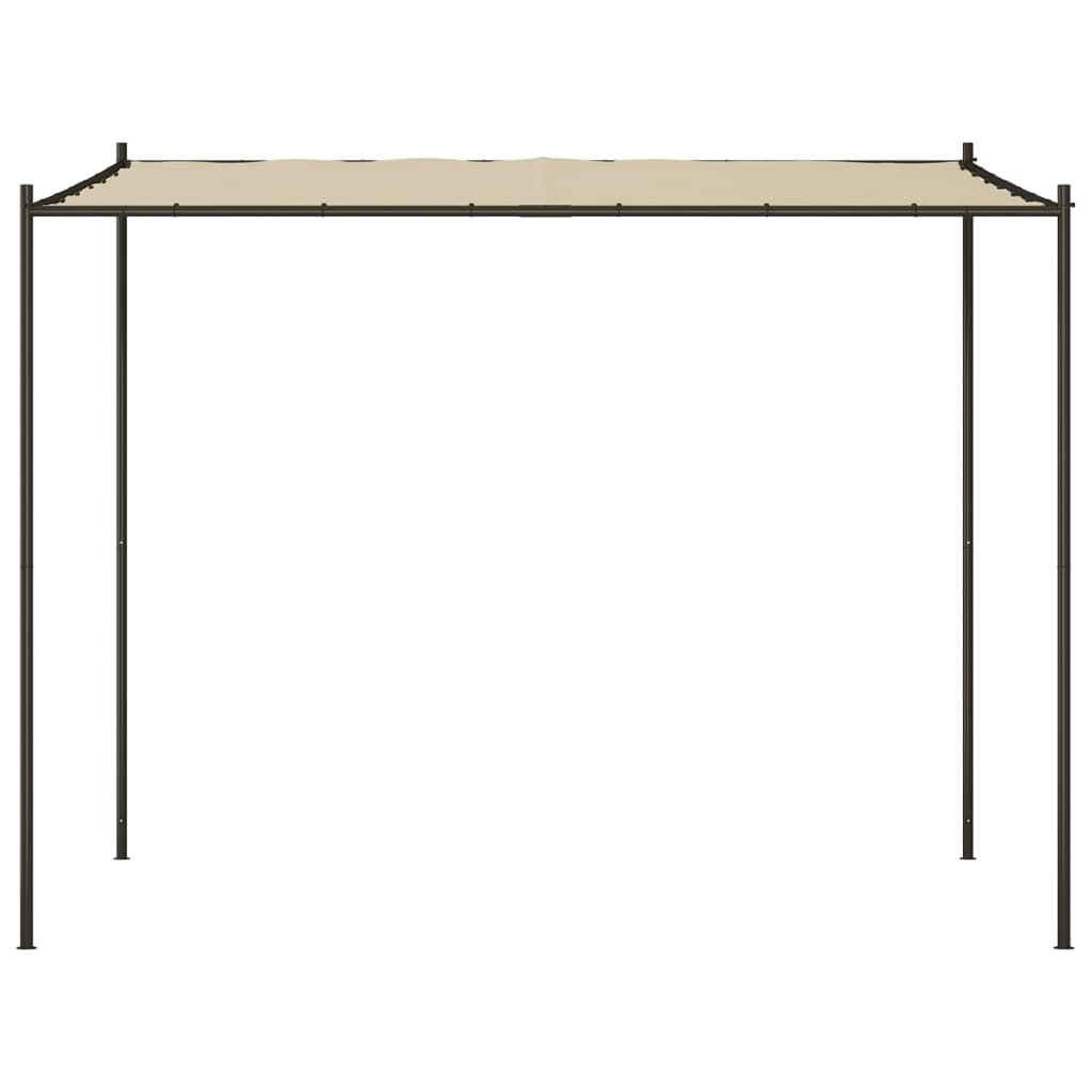 vidaXL Altana, beżowa, 3x3 m, 180 g/m², tkanina i stal