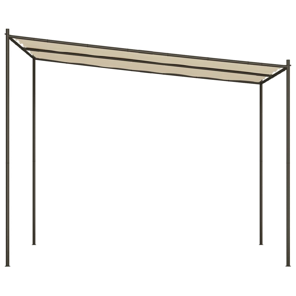 vidaXL Altana, beżowa, 3x3 m, 180 g/m², tkanina i stal
