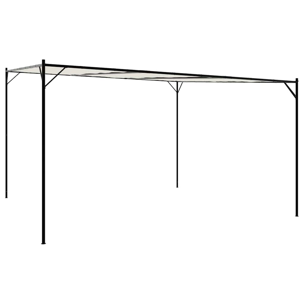 vidaXL Altana, biała, 4x4 m, 180 g/m², tkanina i stal