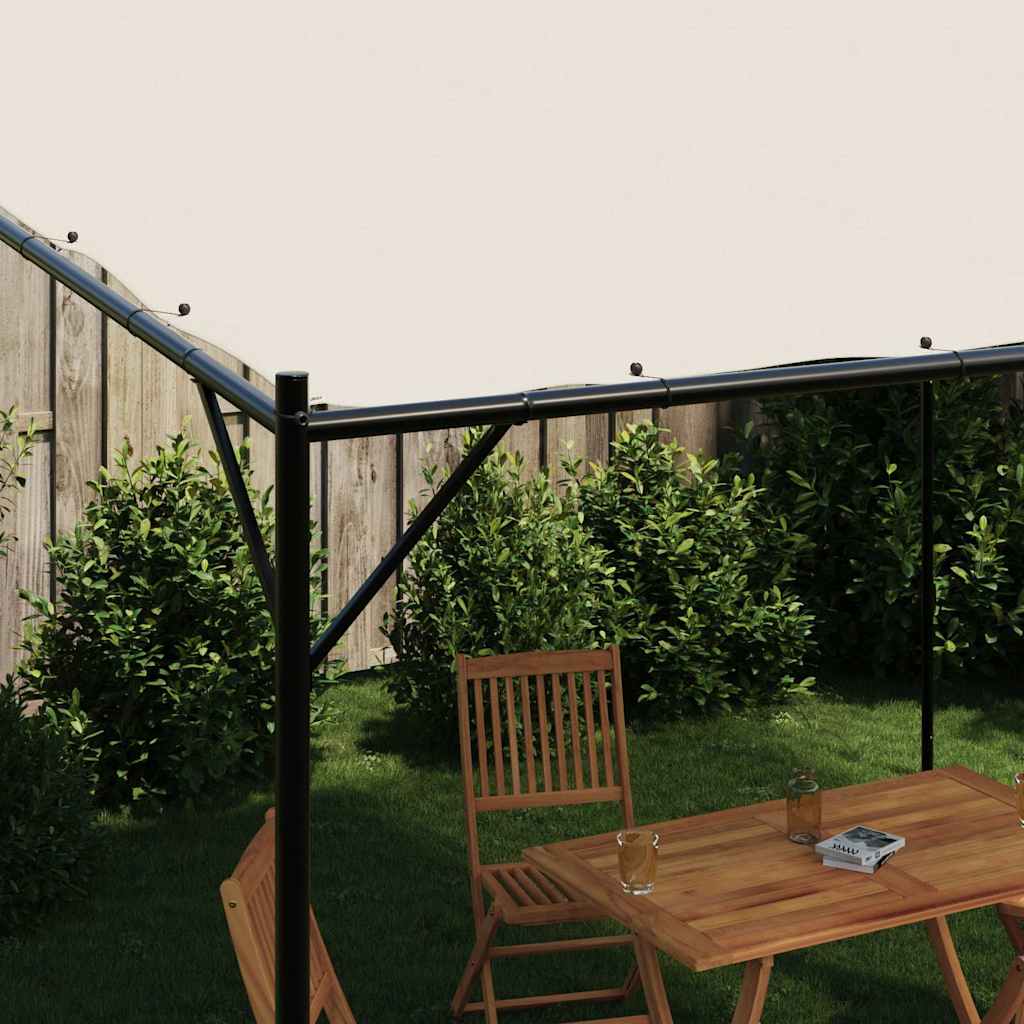 vidaXL Altana, biała, 4x4 m, 180 g/m², tkanina i stal