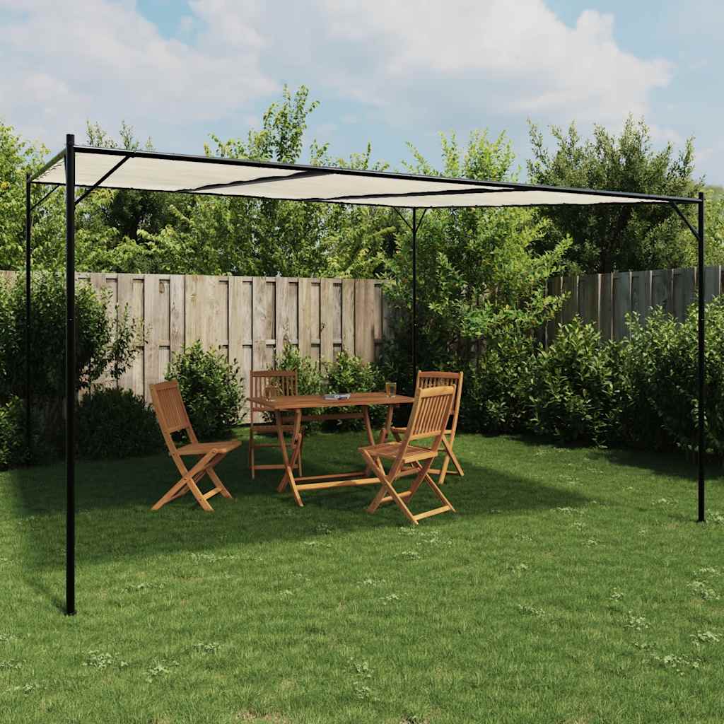 vidaXL Altana, biała, 4x4 m, 180 g/m², tkanina i stal