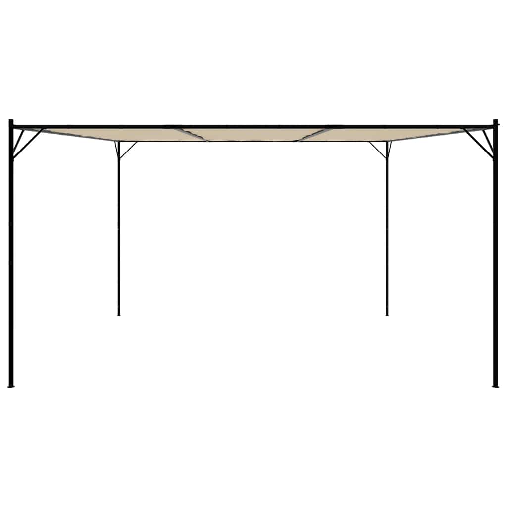 vidaXL Altana, beżowa, 4x4 m, 180 g/m², tkanina i stal