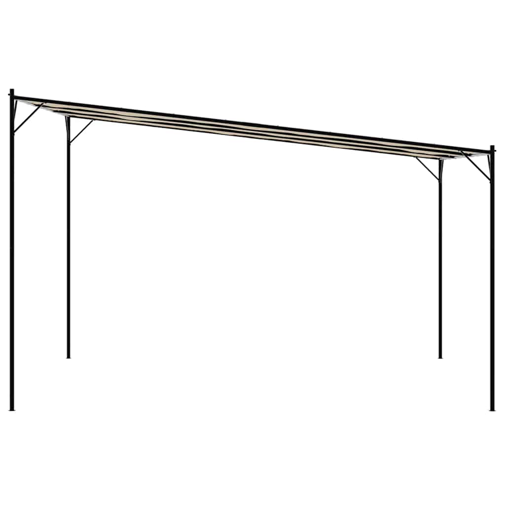 vidaXL Altana, beżowa, 4x4 m, 180 g/m², tkanina i stal
