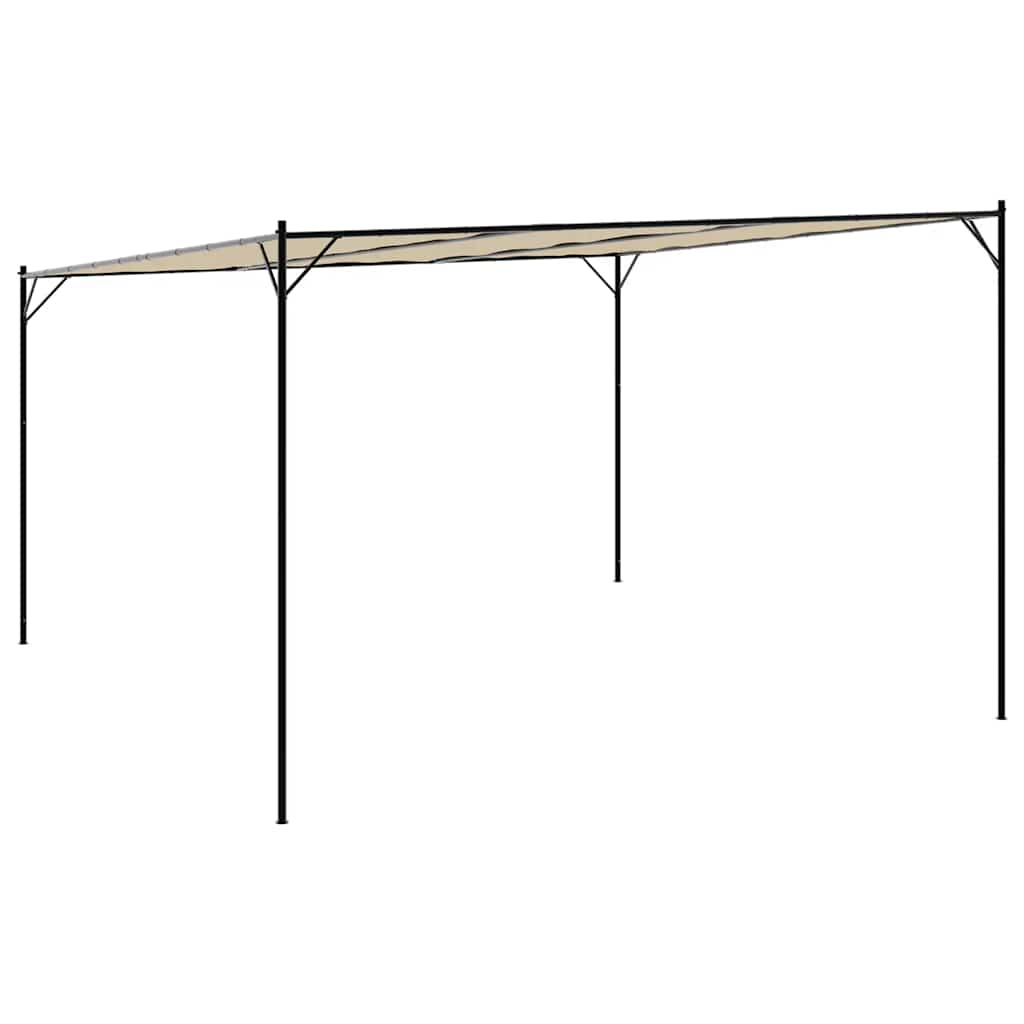 vidaXL Altana, beżowa, 4x4 m, 180 g/m², tkanina i stal