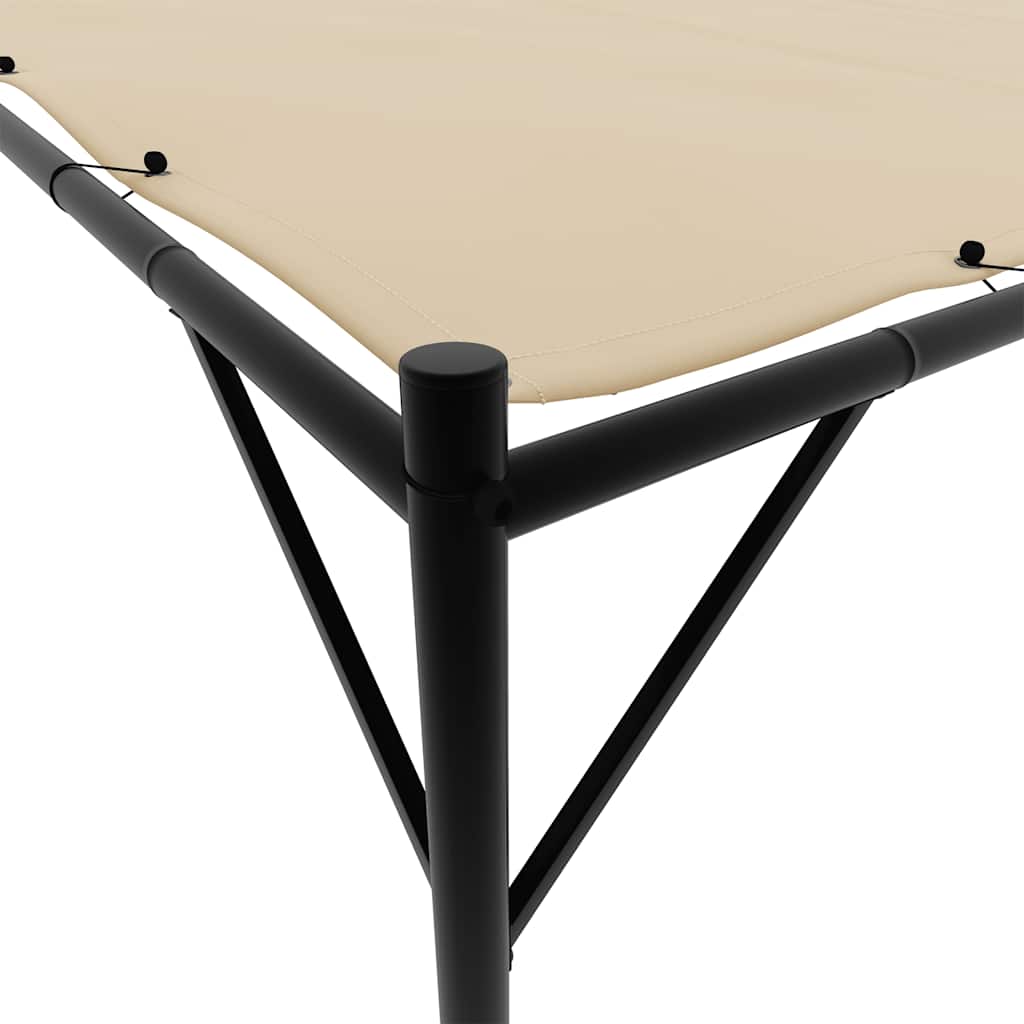 vidaXL Altana, beżowa, 4x4 m, 180 g/m², tkanina i stal