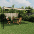 vidaXL Altana, beżowa, 4x4 m, 180 g/m², tkanina i stal