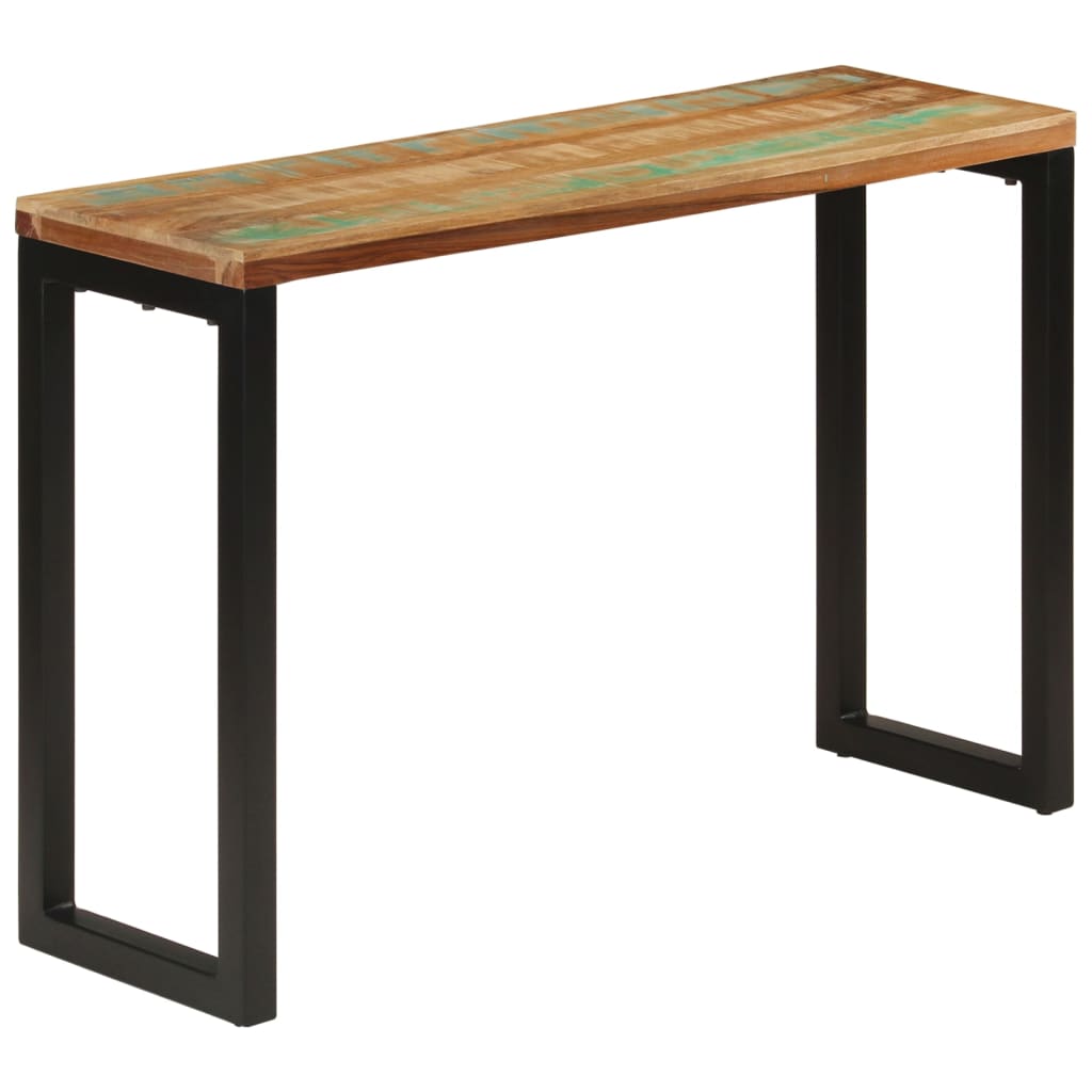vidaXL Stolik konsolowy, 110x35x75 cm, lite drewno z odzysku