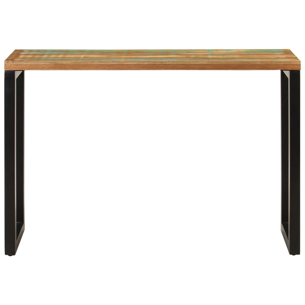 vidaXL Stolik konsolowy, 110x35x75 cm, lite drewno z odzysku
