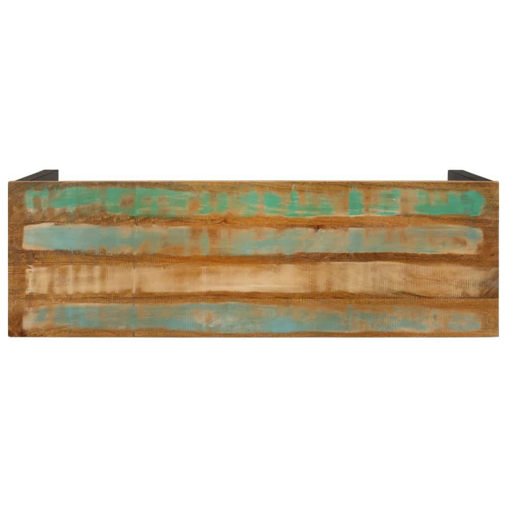 vidaXL Stolik konsolowy, 110x35x75 cm, lite drewno z odzysku