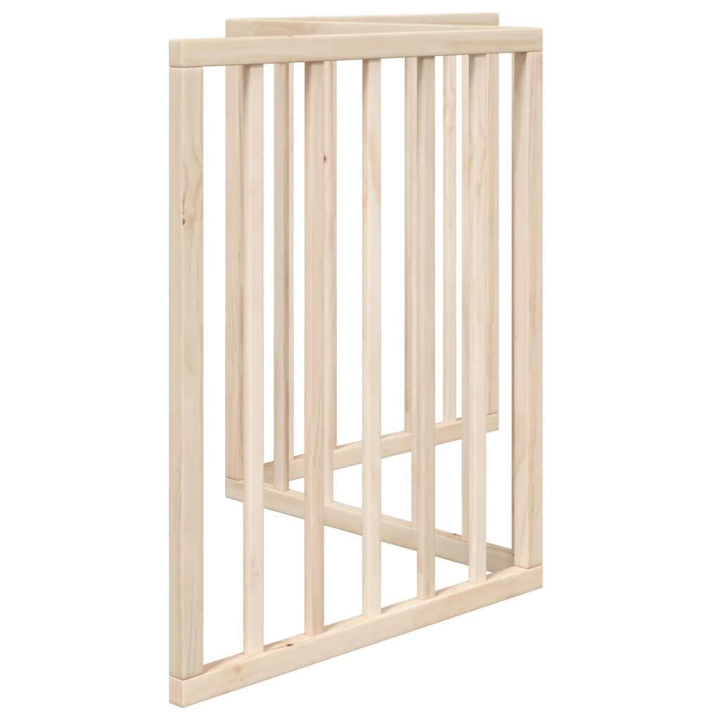 vidaXL Bramka dla psa składana 3 panele 150 cm drewno topolowe