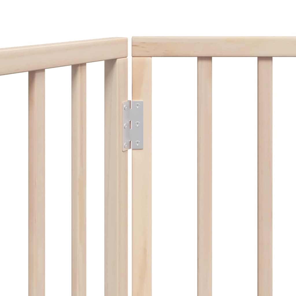 vidaXL Bramka dla psa składana 3 panele 150 cm drewno topolowe