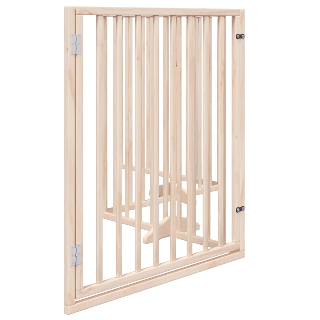 vidaXL Składana bramka dla psa, z drzwiami, 4 panele, 320 cm