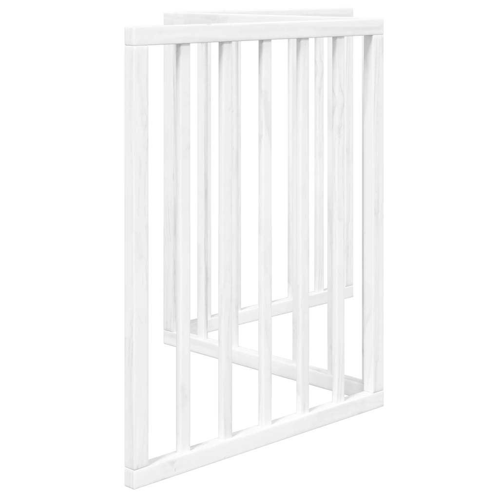 vidaXL Składana bramka zabezpieczająca dla psa, 3 panele, biała, 150cm