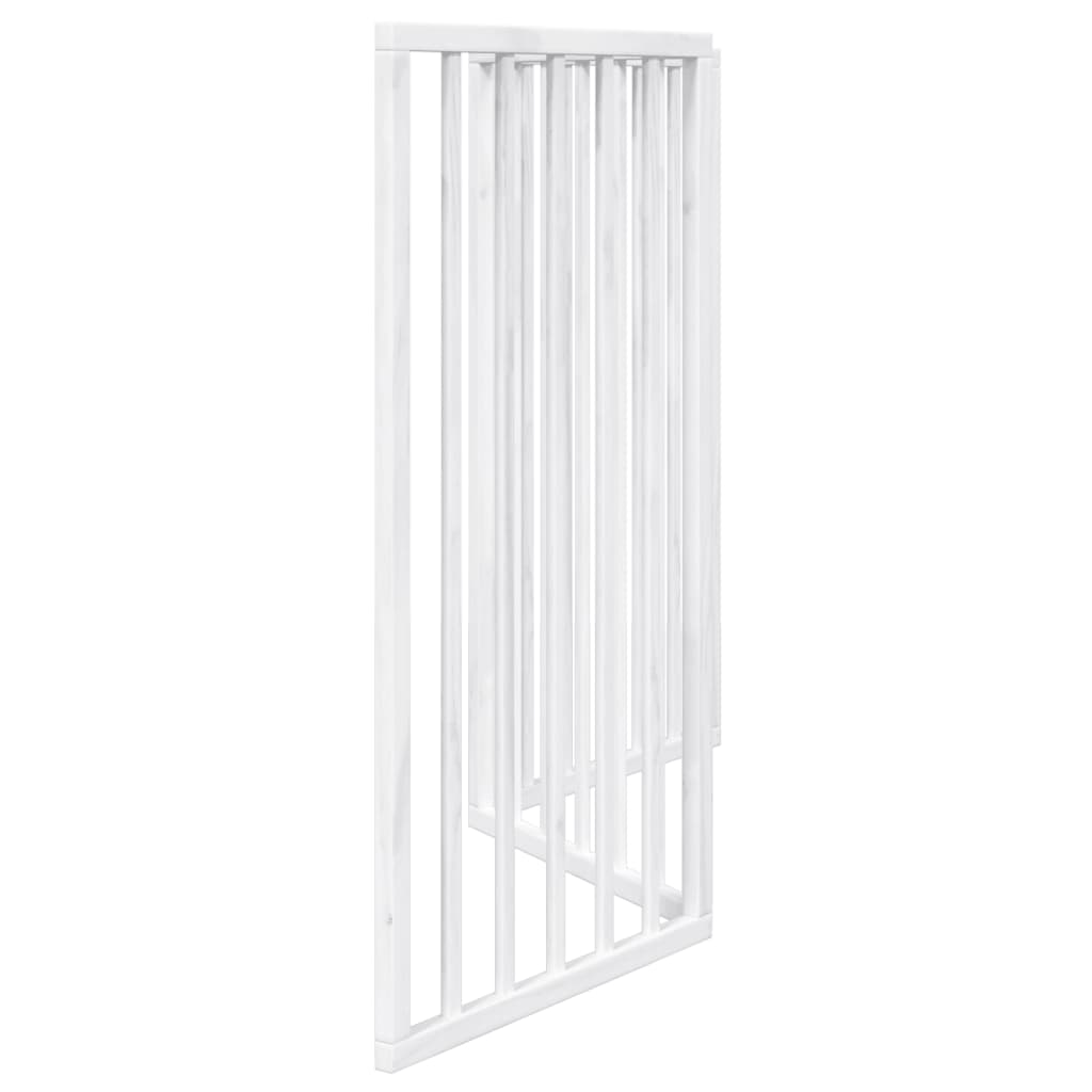 vidaXL Bramka dla psa składana 3 panele biała 150 cm drewno topolowe