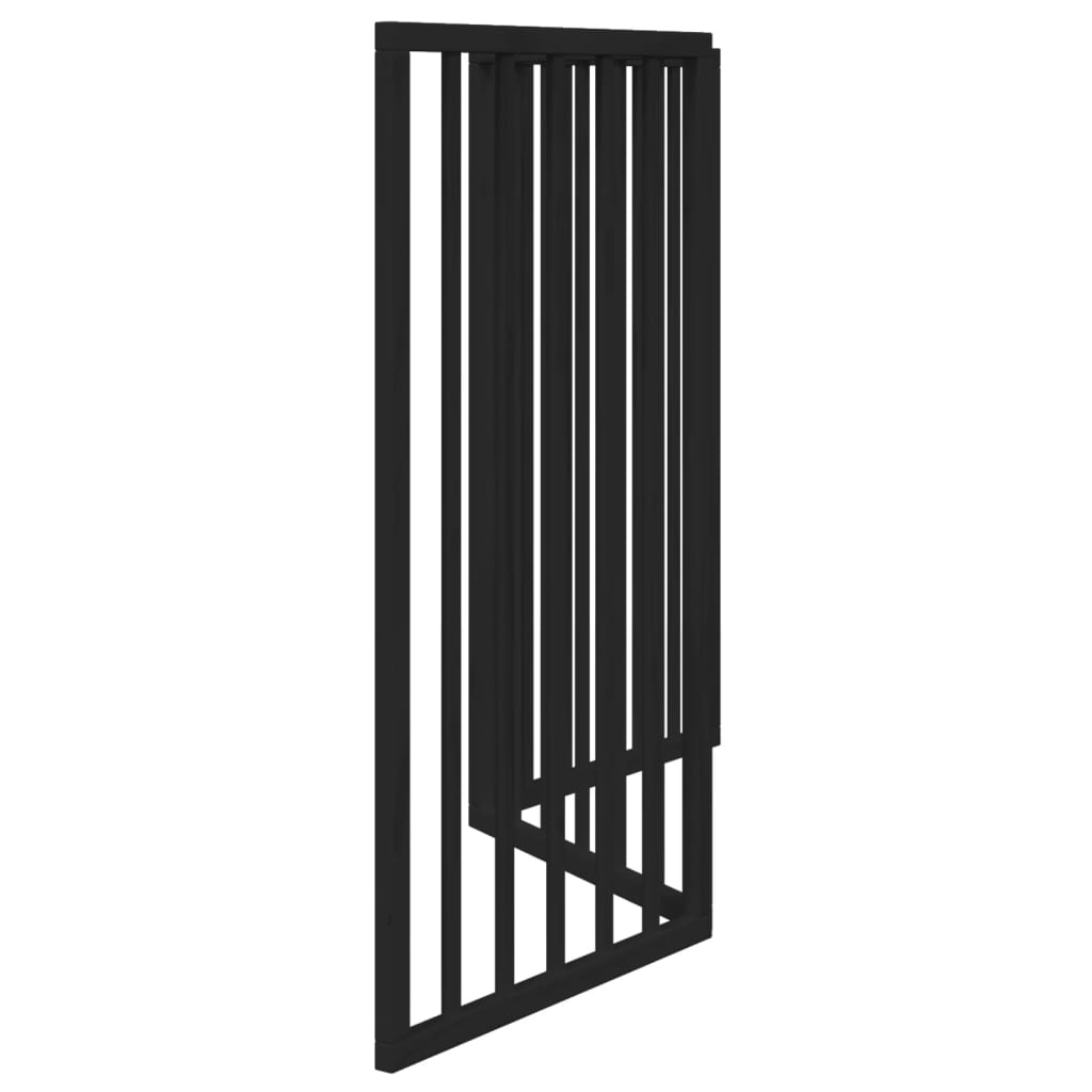 vidaXL Składana bramka dla psa, 3 panele, czarna, 150 cm