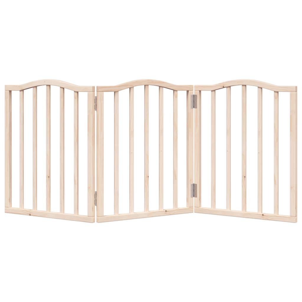 vidaXL Składana bramka zabezpieczająca dla psa, 3 panele, 150 cm