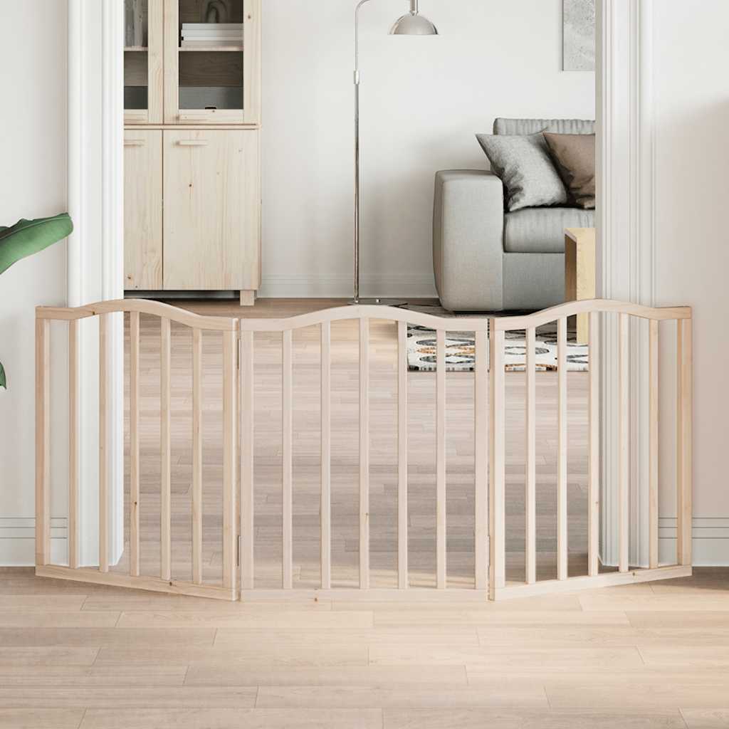 vidaXL Składana bramka zabezpieczająca dla psa, 3 panele, 150 cm