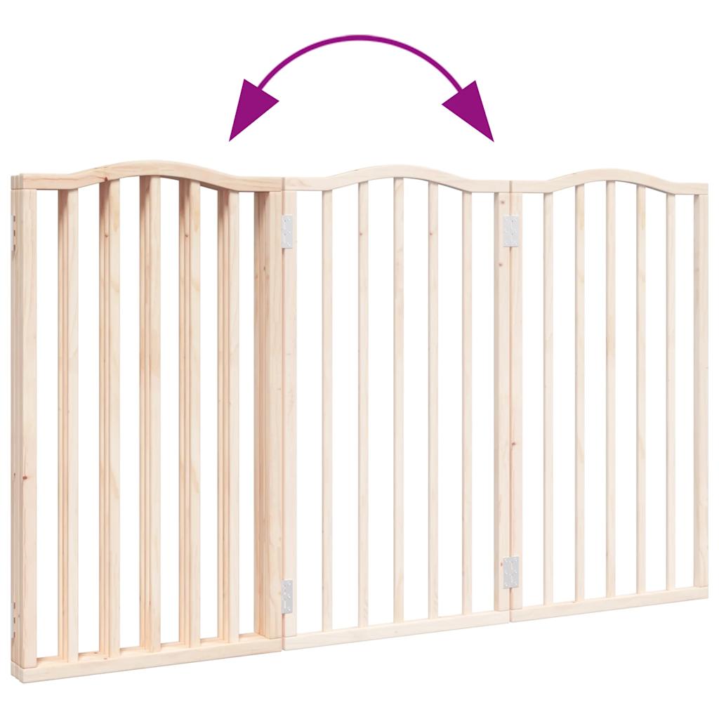 vidaXL Składana bramka zabezpieczająca dla psa, 3 panele, 150 cm