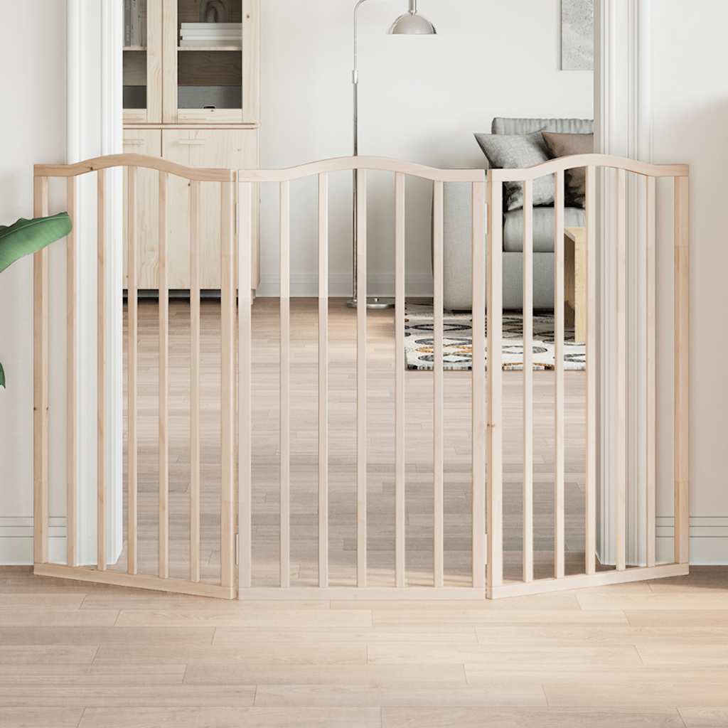vidaXL Składana bramka zabezpieczająca dla psa, 3 panele, 150 cm