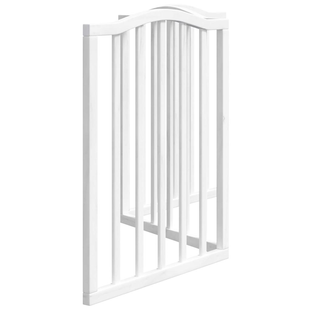vidaXL Składana bramka zabezpieczająca dla psa, 3 panele, biała, 150cm