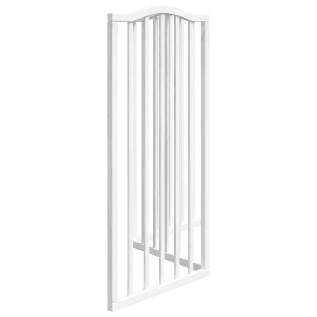 vidaXL Składana bramka zabezpieczająca dla psa, 3 panele, biała, 150cm