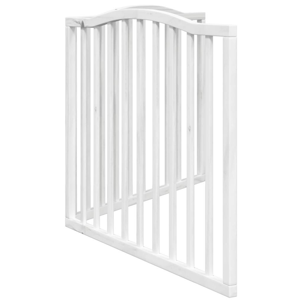 vidaXL Składana bramka zabezpieczająca dla psa, 2 panele, biała, 160cm