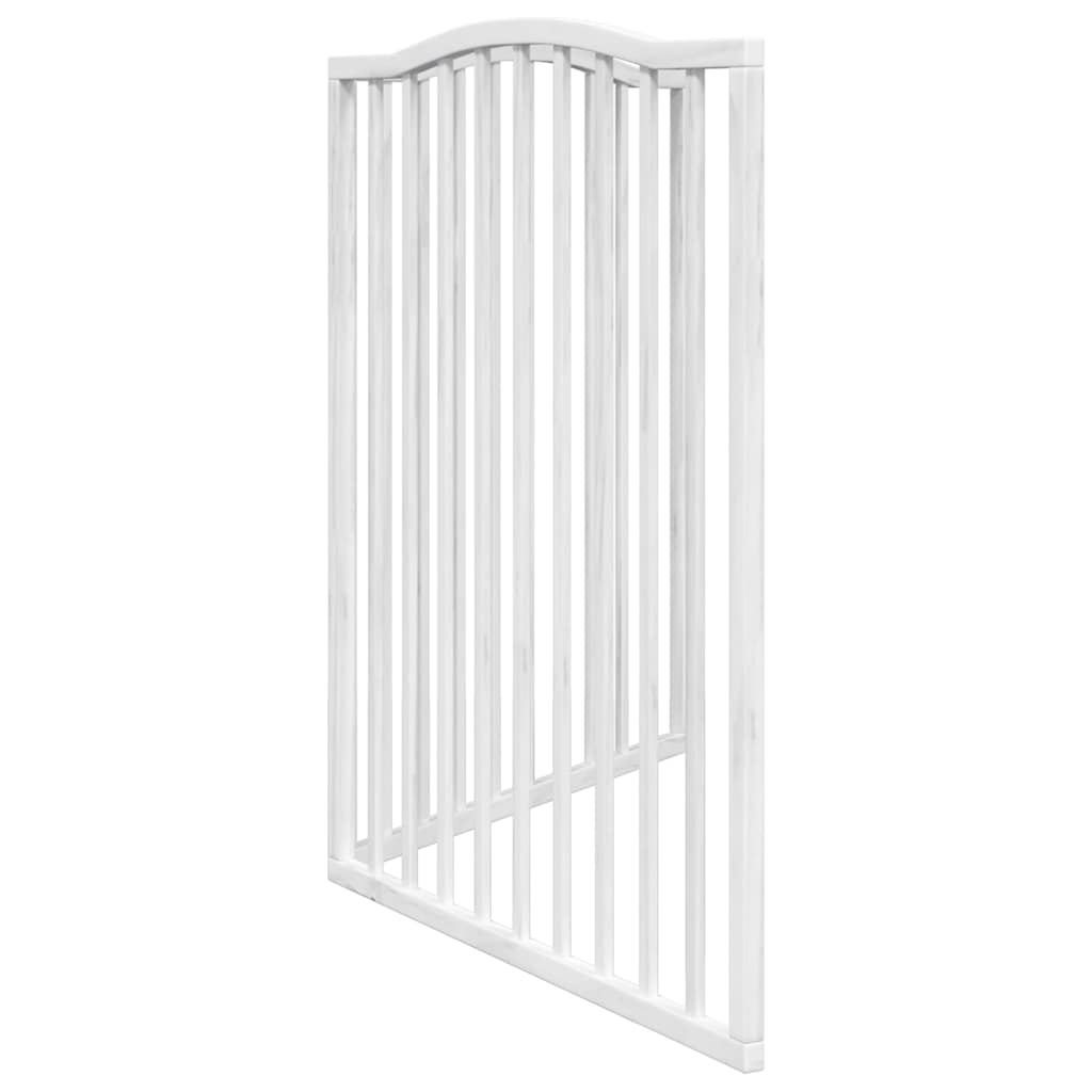 vidaXL Składana bramka zabezpieczająca dla psa, 2 panele, biała, 160cm