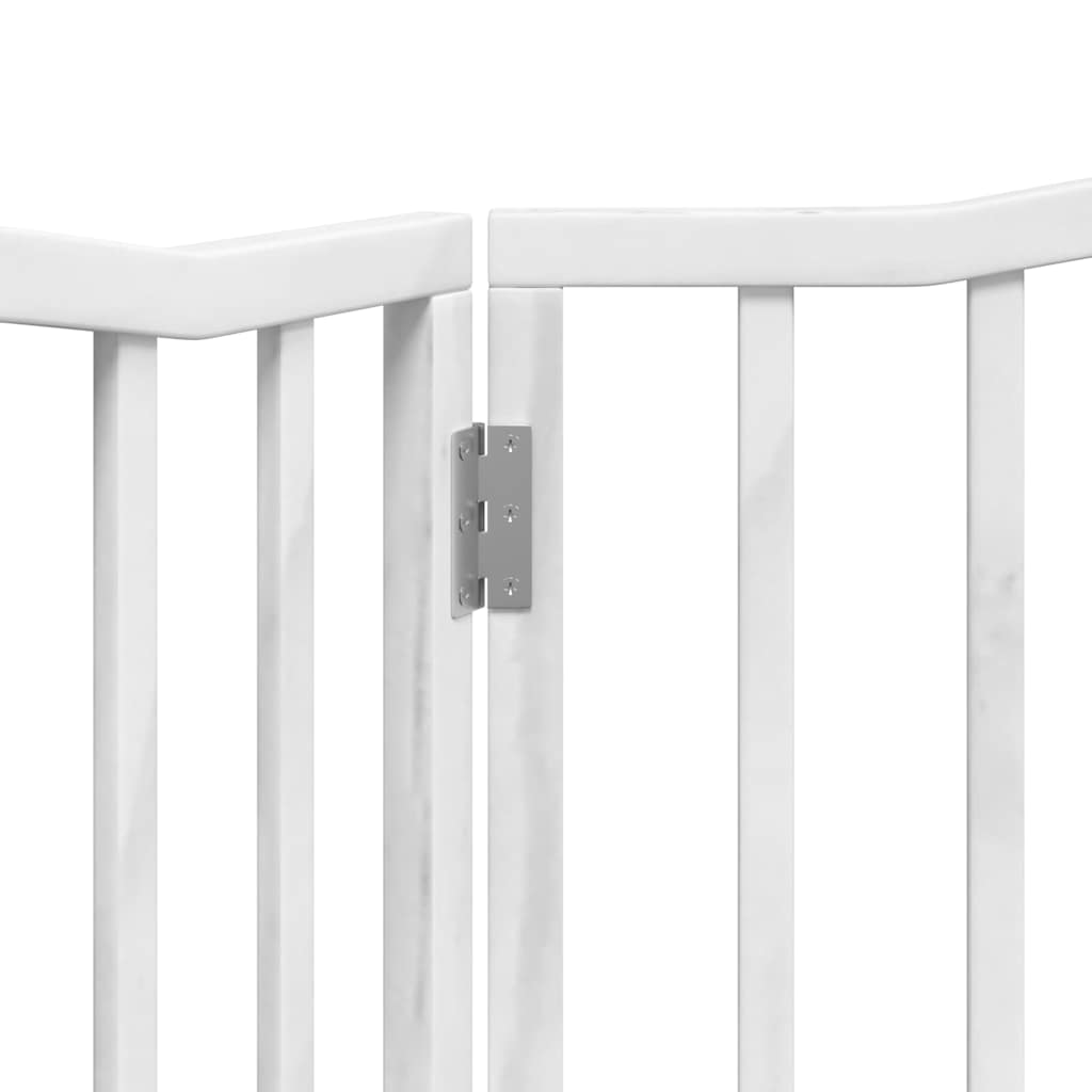 vidaXL Składana bramka zabezpieczająca dla psa, 2 panele, biała, 160cm