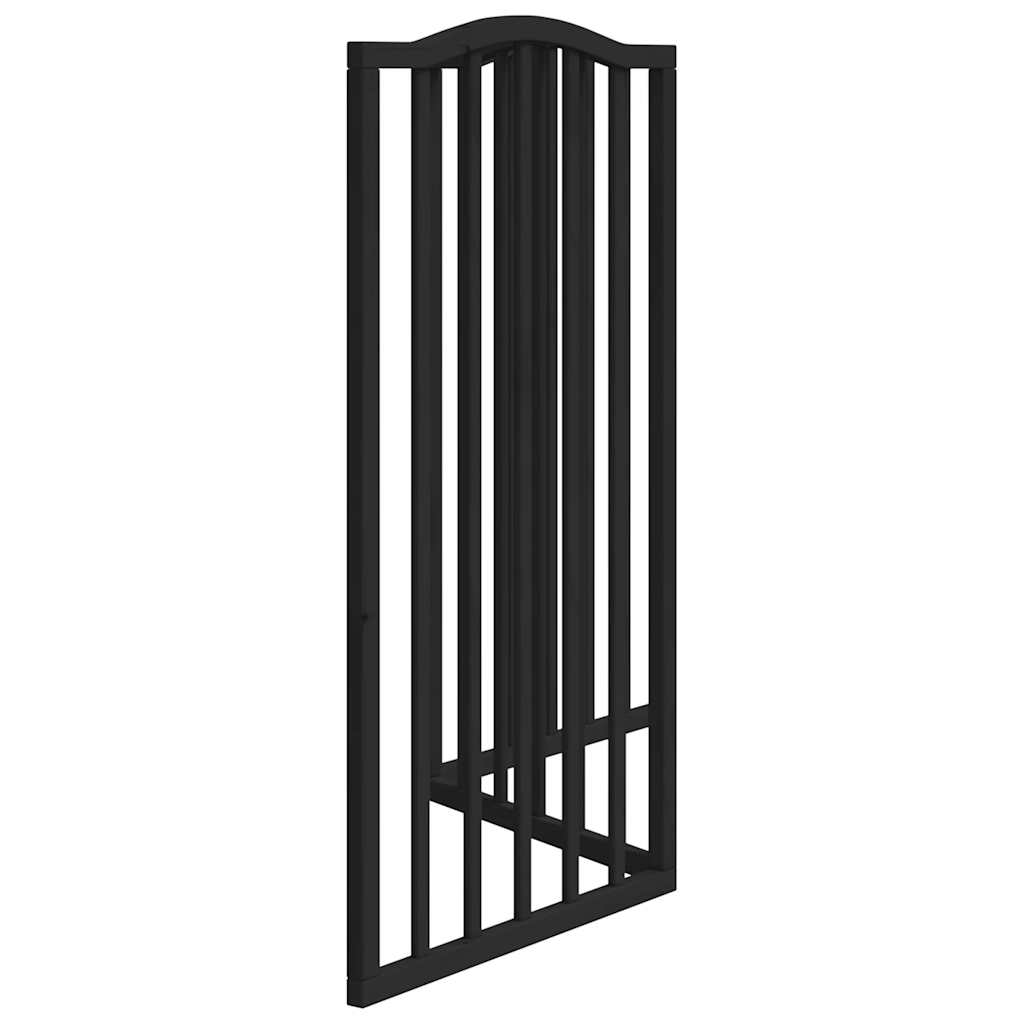 vidaXL Składana bramka dla psa, 3 panele, czarna, 150 cm