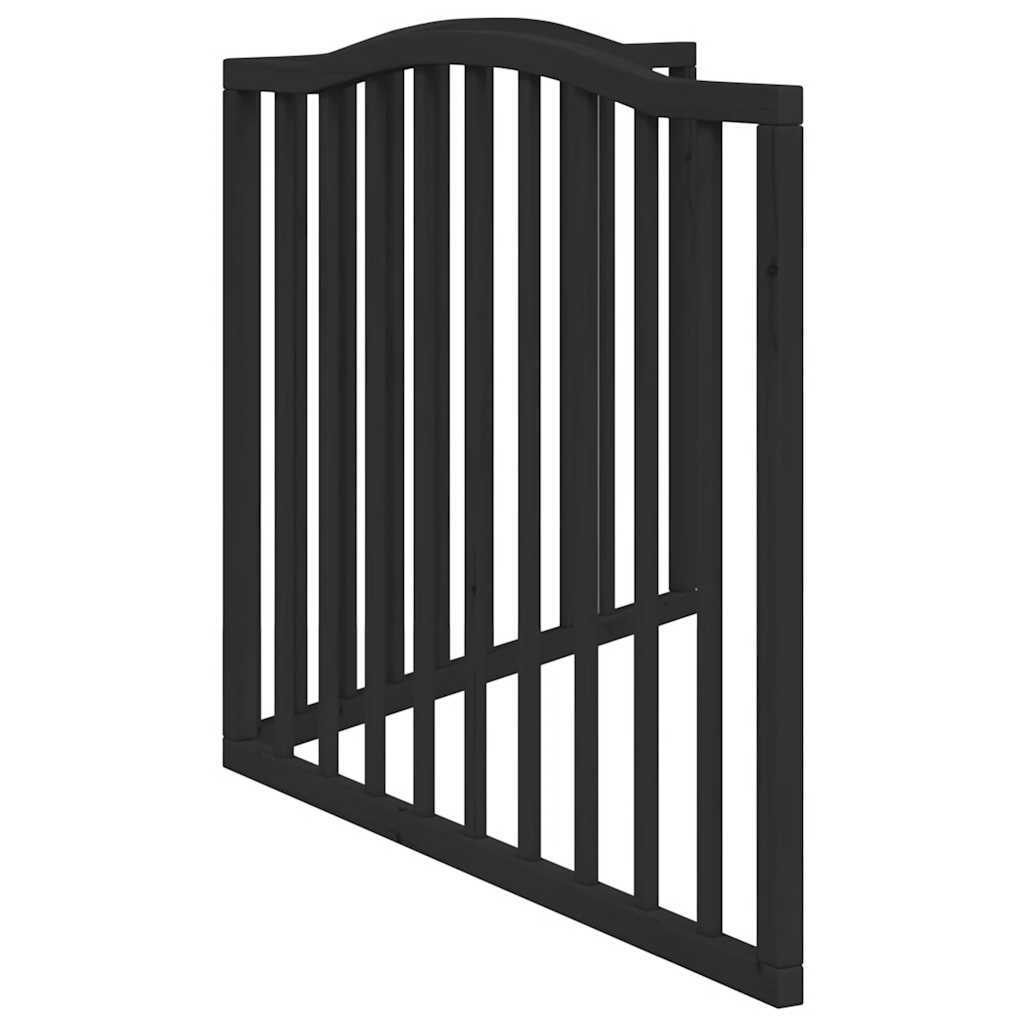 vidaXL Składana bramka dla psa, 2 panele, czarna, 160 cm