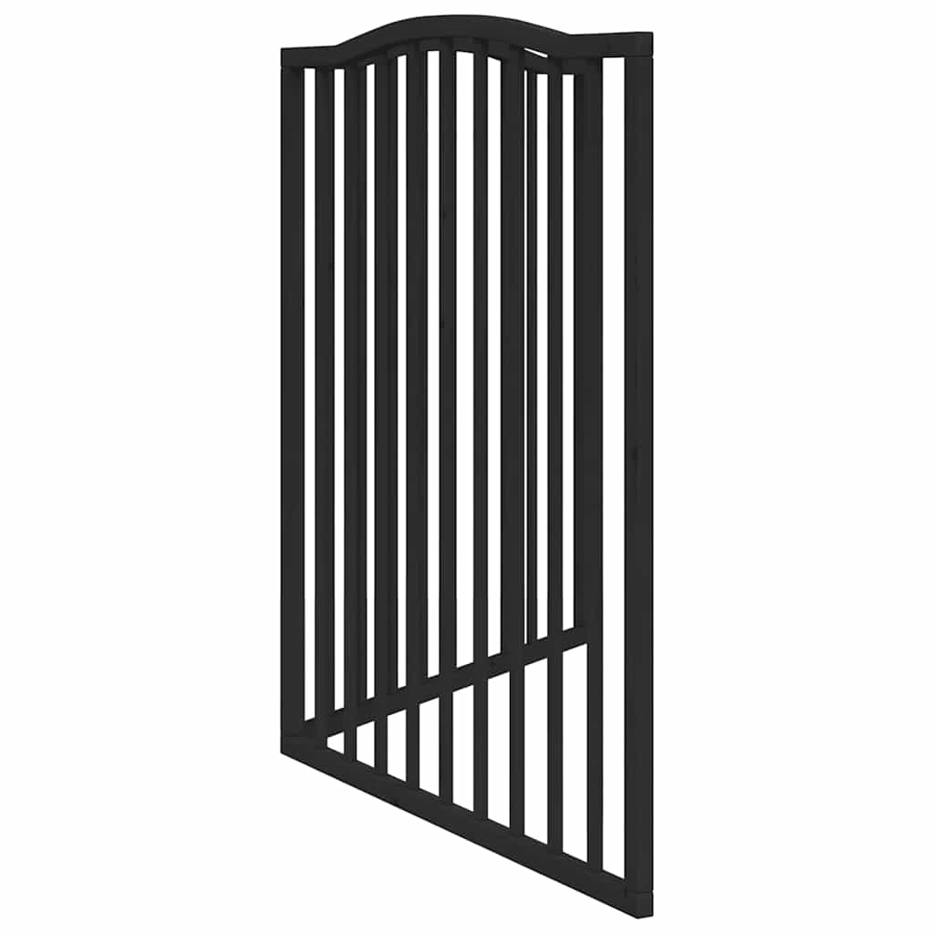 vidaXL Składana bramka dla psa, 2 panele, czarna, 160 cm