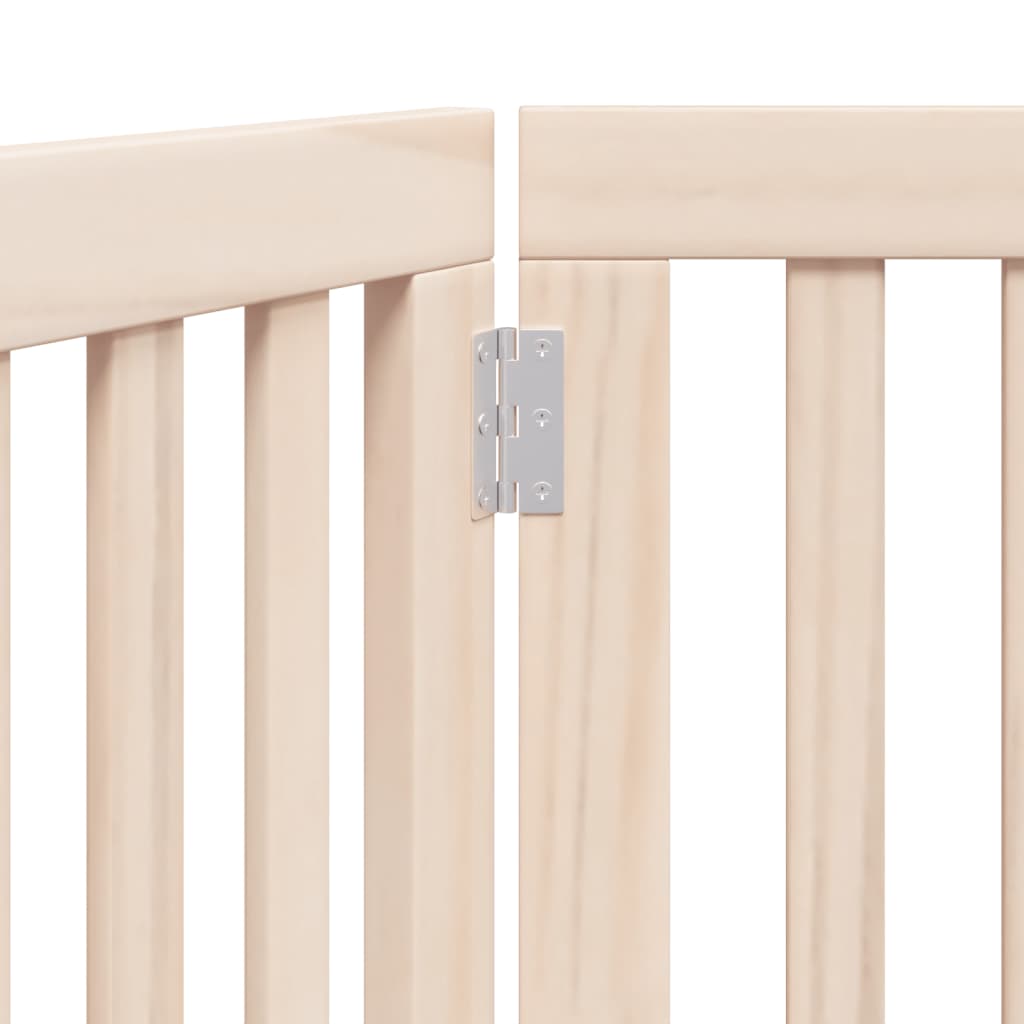 vidaXL Bramka dla psa składana 3 panele 150 cm drewno topolowe