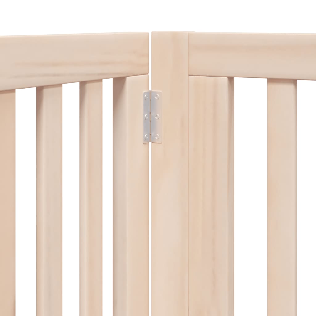 vidaXL Składana bramka dla psa, z drzwiami, 4 panele, 320 cm
