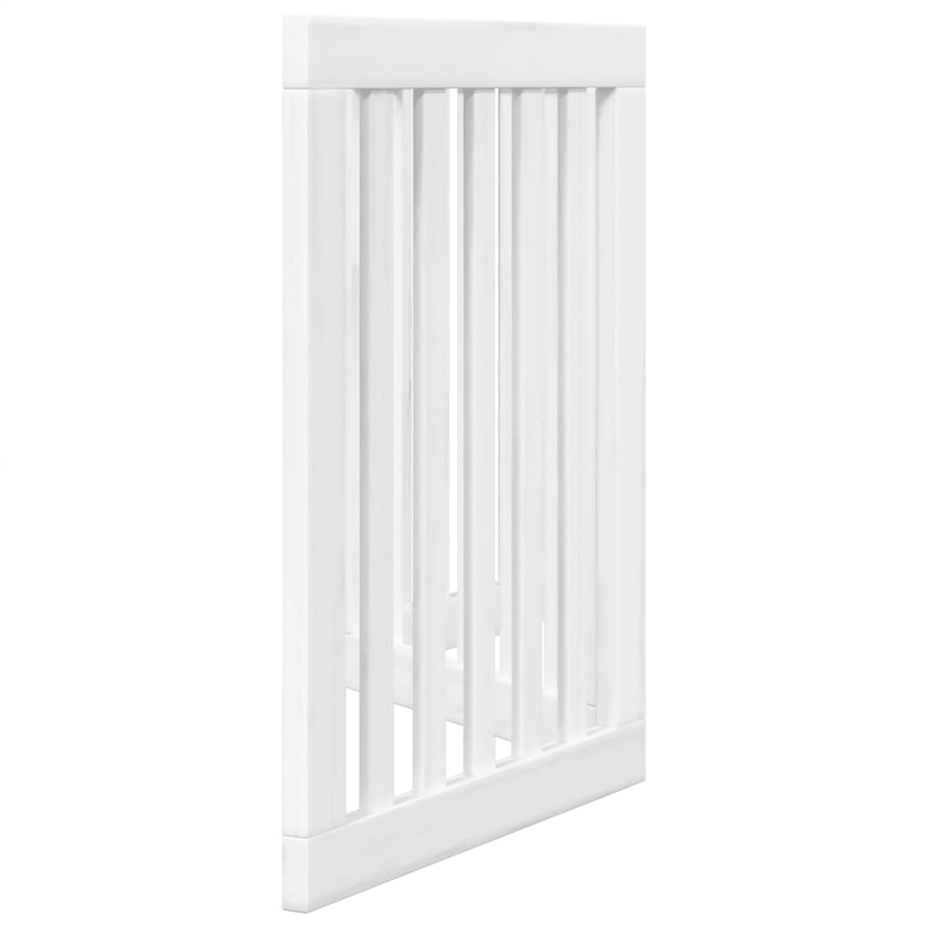 vidaXL Składana bramka zabezpieczająca dla psa, 3 panele, biała, 150cm