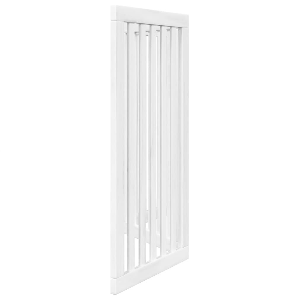 vidaXL Składana bramka zabezpieczająca dla psa, 3 panele, biała, 150cm