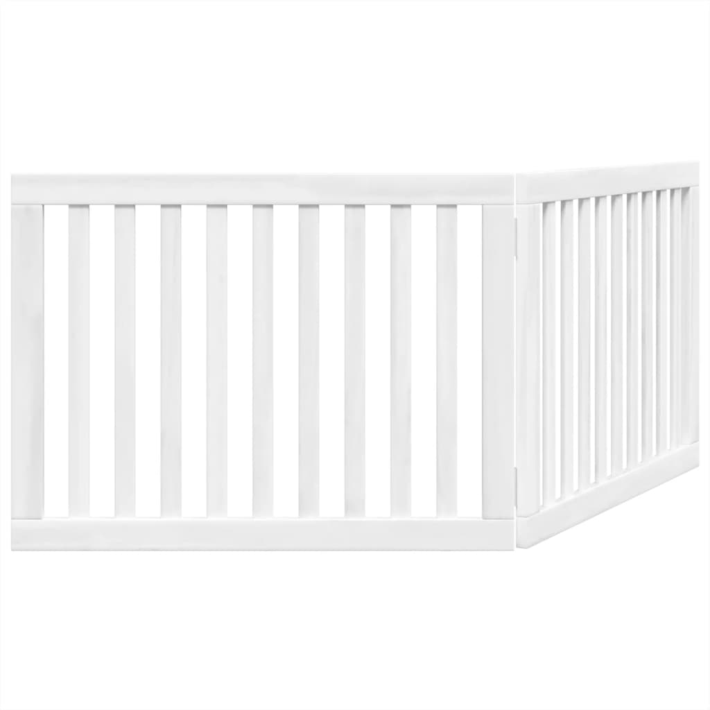 vidaXL Składana bramka zabezpieczająca dla psa, 2 panele, biała, 160cm