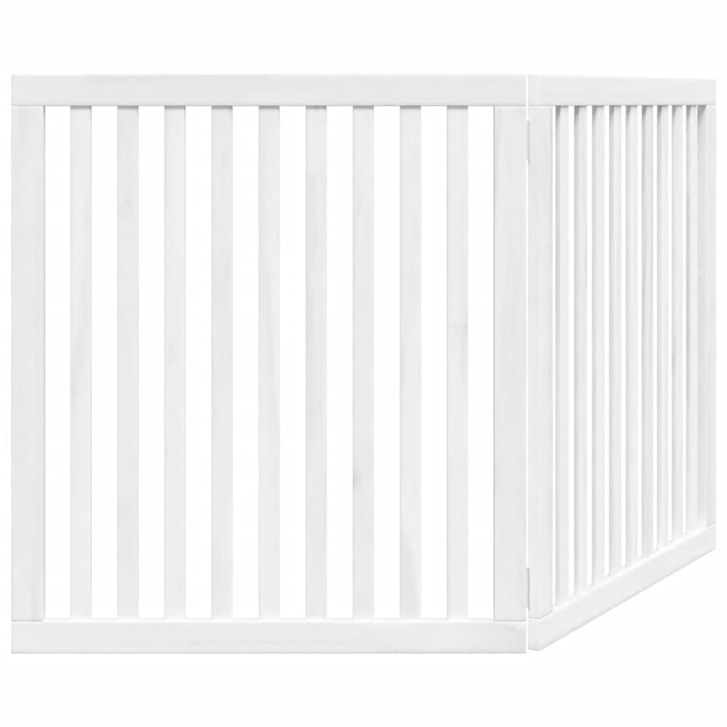 vidaXL Składana bramka zabezpieczająca dla psa, 2 panele, biała, 160cm