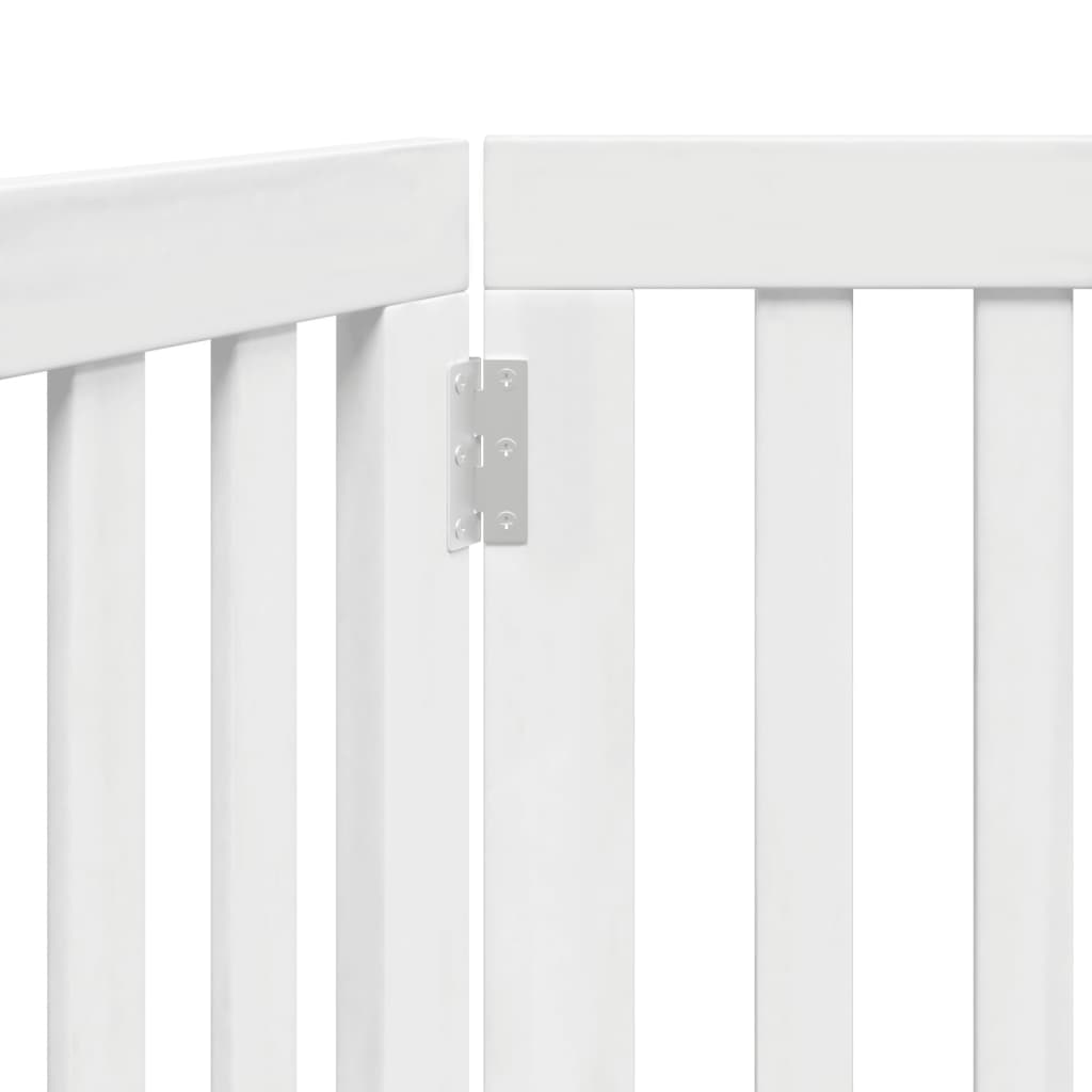 vidaXL Składana bramka zabezpieczająca dla psa, 2 panele, biała, 160cm