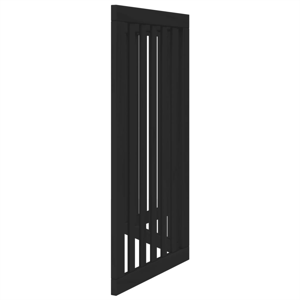 vidaXL Składana bramka dla psa, 3 panele, czarna, 150 cm